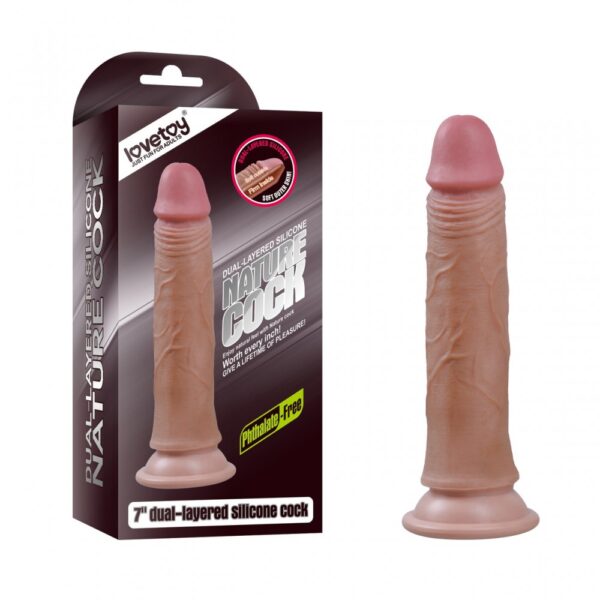 50676041_w640_h640_50676041-1000x1000 Фалоімітатор на присосці Dual-Layered Silicone Cock