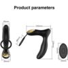 Масажер простати USB з пультом Hainu Gold