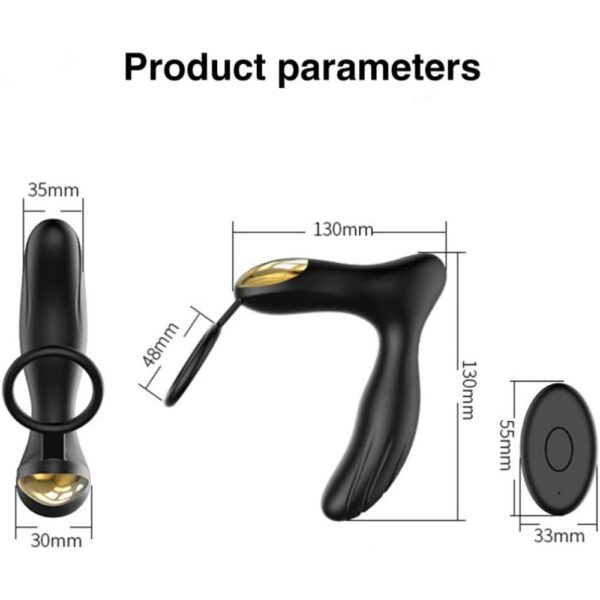 Масажер простати USB з пультом Hainu Gold