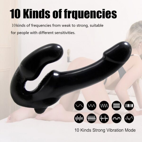 Страпон Double-heads Dildo з пультом