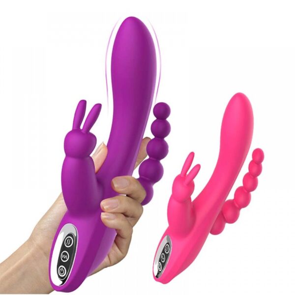 Вібратор Jack Rabbit 3в1 USB