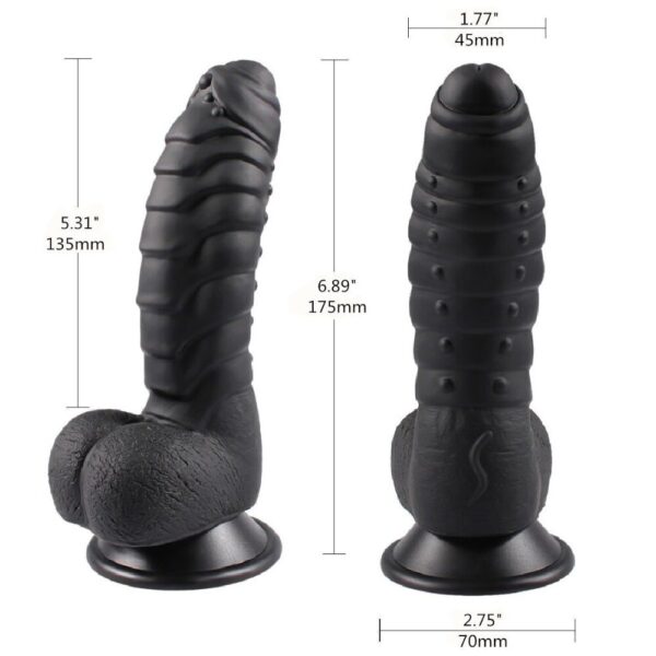 Hd87f21b22aed414f95c75ac5ee953751b-1000x1000 Реалістичний фалоімітатор BeSex, 6 кольорів