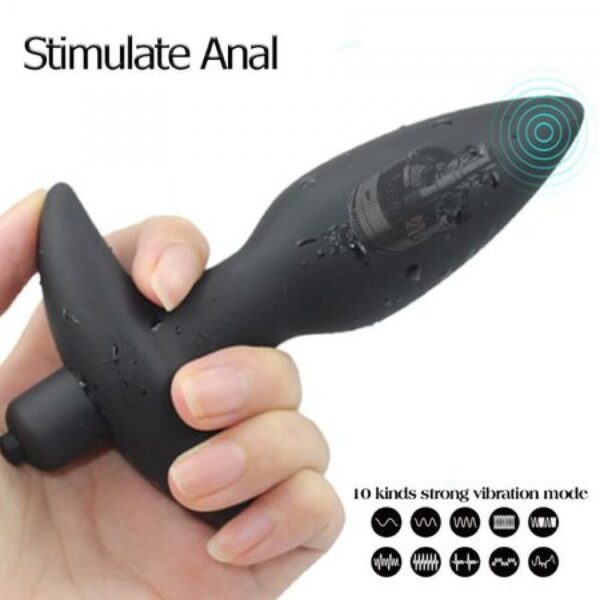 Hdaeb82446f644002a4cad9c9dcaec8a0D-1000x1000 Анальний плагін G-spot 10 режимів вібрації S,M,L