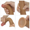 LV4002B (7)-1000x1000 Фалоімітатор на присосці Dual-Layered Silicone Cock