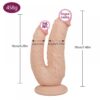 PVC-Penis-Double-Ended-Rubber-Cock-for-1000x1000 Фалоімітатор для подвійного проникнення Double Love