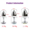 S74d8e9f49b2a49d0b83188718ecd1a2am Сталева анальна пробка Silver XXS,S,M,L