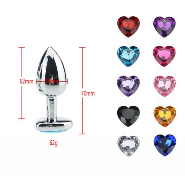 Stainless-steel-heart-shape-butt-plug-cheap-1000x1000 Сталева анальна пробка з серцем Silver S,M,L