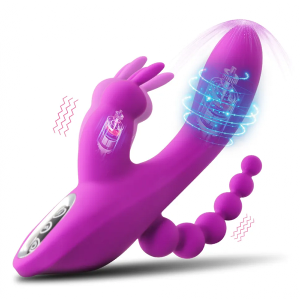 Вібратор Jack Rabbit 3в1 USB