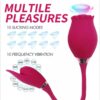 Подвійний вакуумний вібратор Троянда Valery, 2 кольори