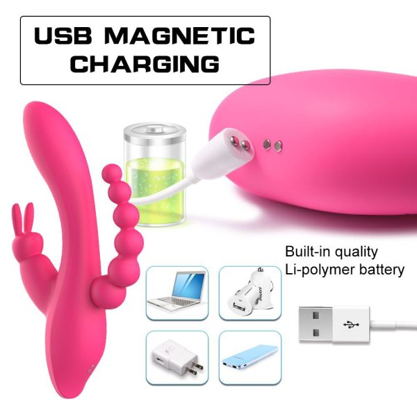 Вібратор Jack Rabbit 3в1 USB