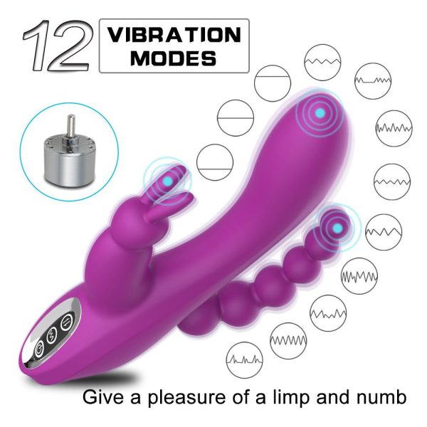 Вібратор Jack Rabbit 3в1 USB