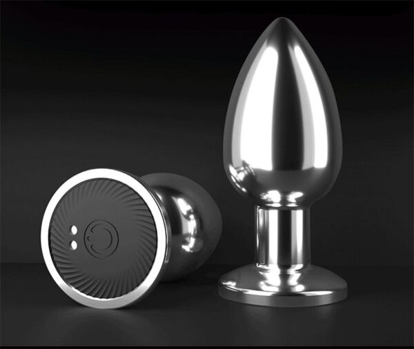 Сталевий анальний корок із вібрацією Nexus Cestos USB