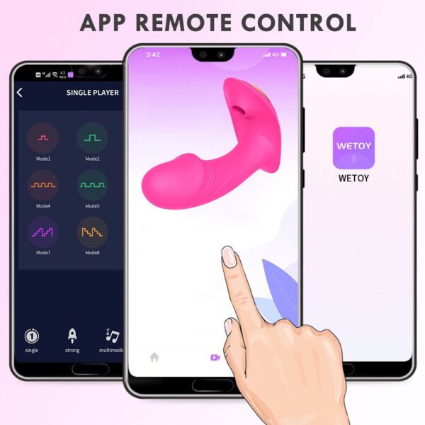 Вакуумний вібратор з керуванням зі смартфону Lola