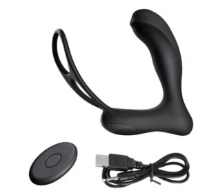 Масажер простати USB+пульт Hainu Black