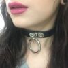 stilnyi-osheinik-choker-s-karabinom-pu-kozha-photo-ad48-1000x1000 Шкіряний чокер на шию з металевим кільцем, 3 види