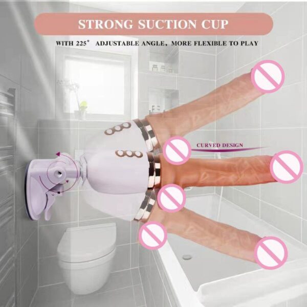 Міні секс машина з пультом TELESCOP VIBRATOR DILDO