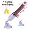 Міні секс машина з пультом TELESCOP VIBRATOR DILDO