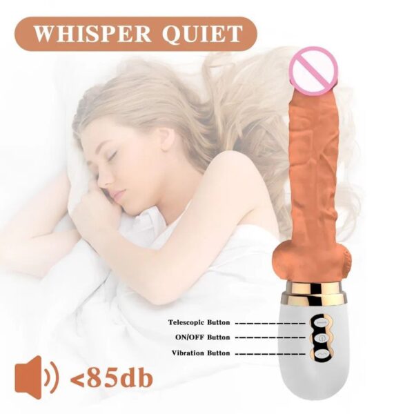 Міні секс машина з пультом TELESCOP VIBRATOR DILDO