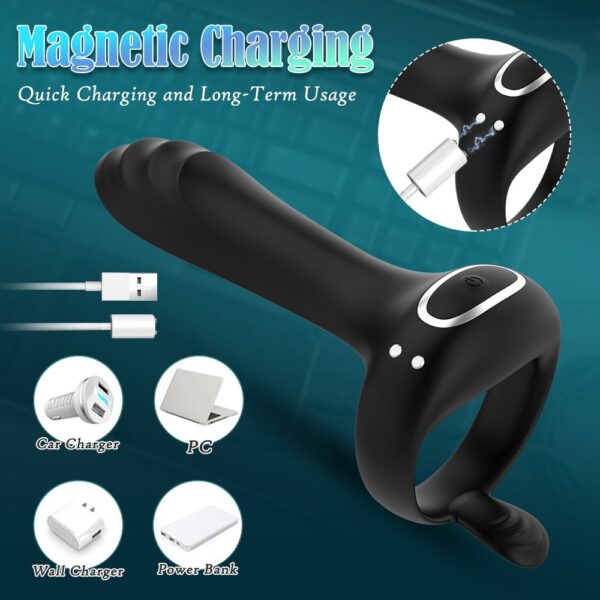 Смарт Ерекційне віброкільце Velvex PulseRing G подвійної дії