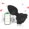 Силіконовий смарт анальний корок Smart Rose 3.3 см