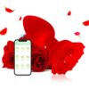 Силіконовий смарт анальний корок Smart Rose 3.3 см