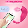 Вакуумний вібратор з анальними кульками та керуванням зі смартфону