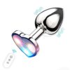 Сталева анальна пробка, що світиться Magic Motion Equinox USB