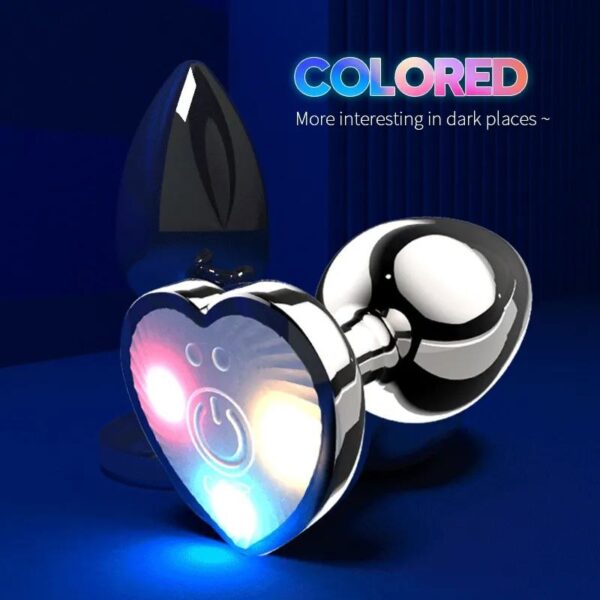 photo_1_2023-11-27_21-31-57 Сталева анальна пробка, що світиться Magic Motion Equinox USB