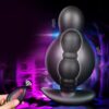Надувний анальний затор з вібрацією Lux Plug