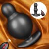 Надувний анальний затор з вібрацією Lux Plug