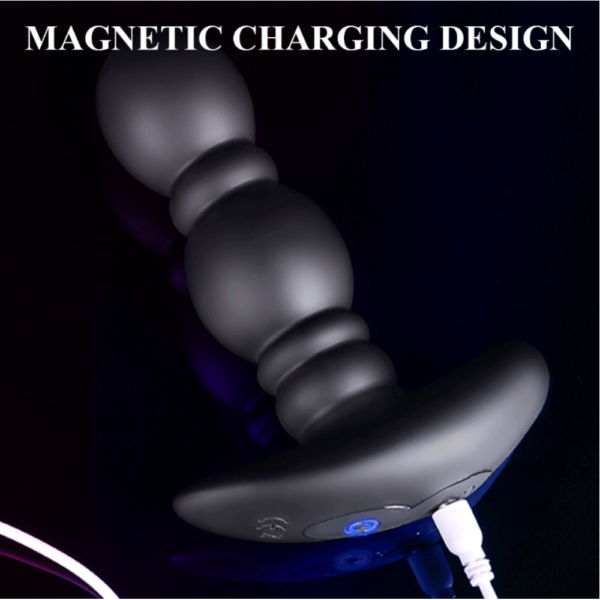 Надувний анальний затор з вібрацією Lux Plug