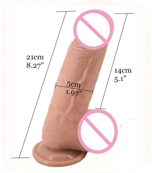 Фалоімітатор на присосці Velvet Hammer 21×5 см