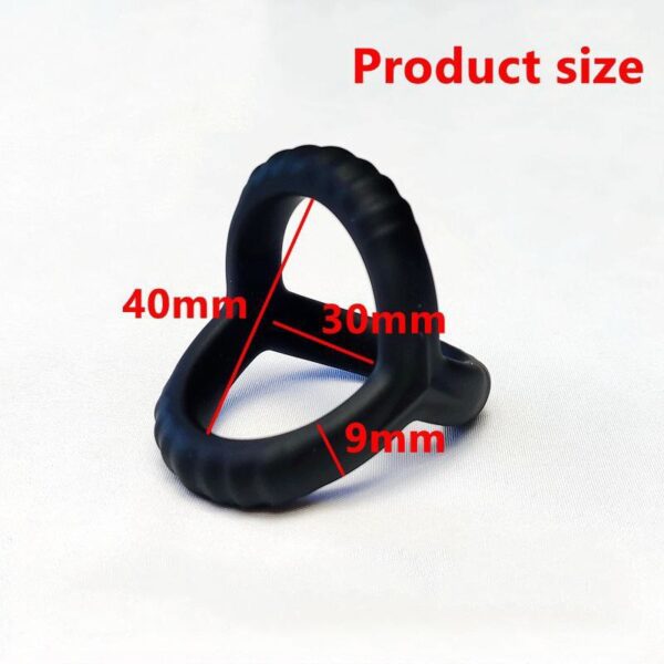 Потрійне ерекційне кільце на пеніс і мошонку Love Ring