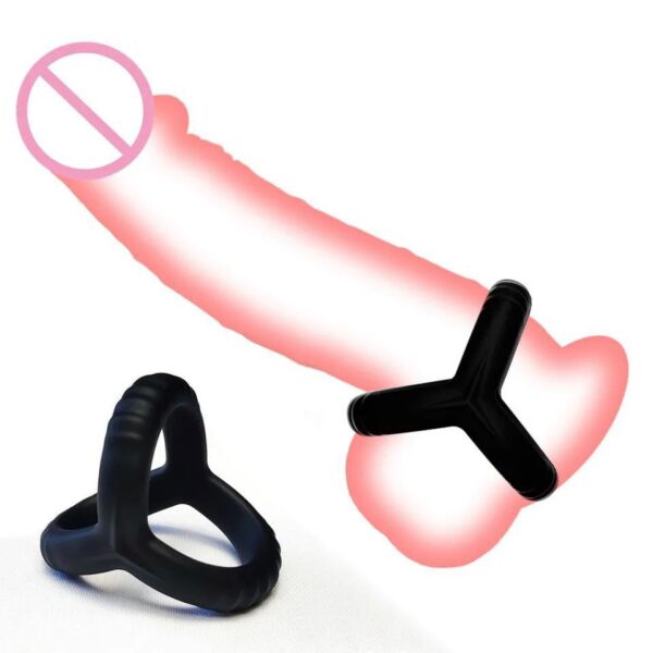 Потрійне ерекційне кільце на пеніс і мошонку Love Ring