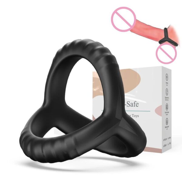 Потрійне ерекційне кільце на пеніс і мошонку Love Ring
