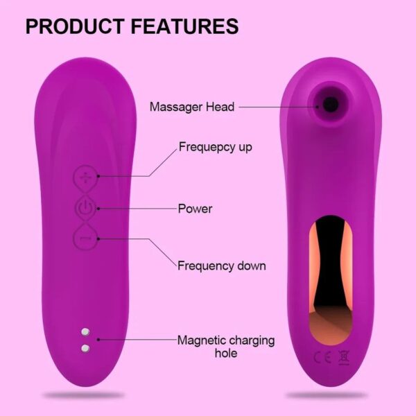 Вакуумно-хвильовий вібратор Sucking Massager