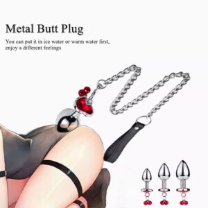 photo_7_2024-07-18_18-56-20 Металева анальна пробка з повідцем Art of Sex Metal Anal Plug