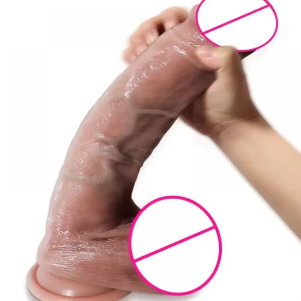 Фаллоимитатор на присоске Aльфа Dick (рідкий силікон )