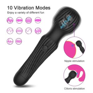 Багатофункціональний ребристий вібратор mic wand