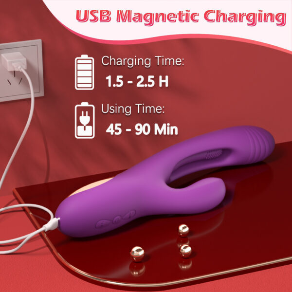 Вібратор-кролик G-Spot Rabbit Pulse з язичком.2 кольори