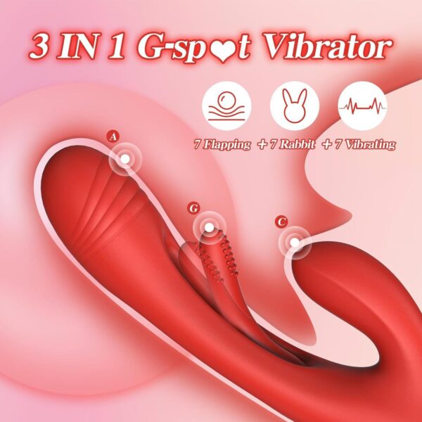 Вібратор-кролик G-Spot Rabbit Pulse з язичком.2 кольори