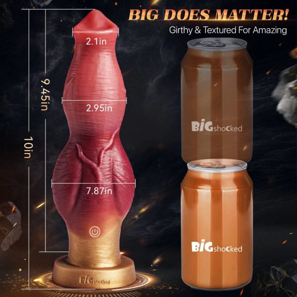 Великий фалоімітатор Velvet Giant з вібрацією,ротацією та поступальними рухами