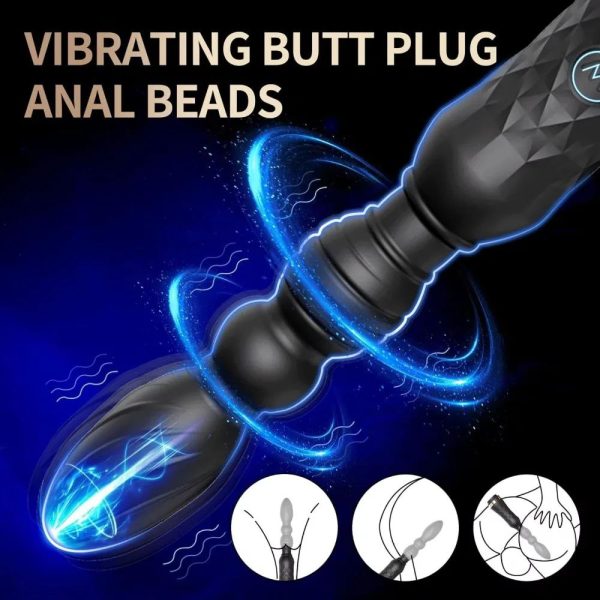 Гнучкий анальний вібратор з вібрацією Lynesse PulseBeads