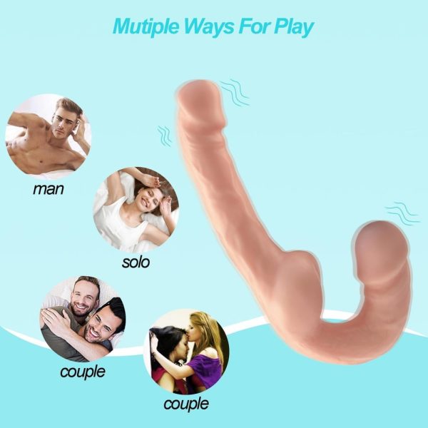 j76fgg54-1000x1000 Подвійний страпон Ultra Real Dildo