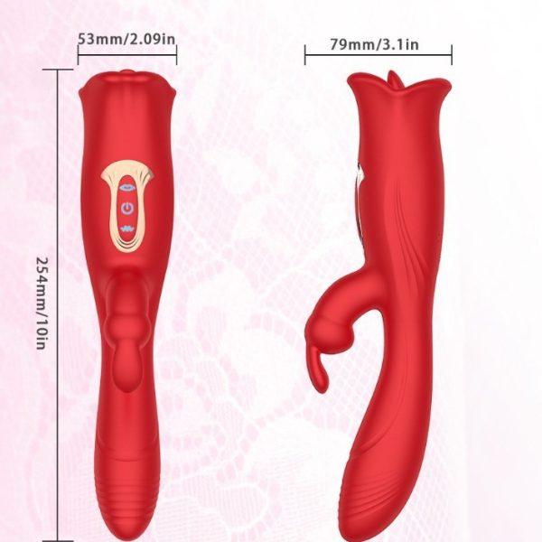 Двосторонній вібростимулятор Lust Tongue