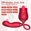 hj6r7hty-1000x1000 Подвійний пульсуючий вібростимулятор з язичком Rose Motion