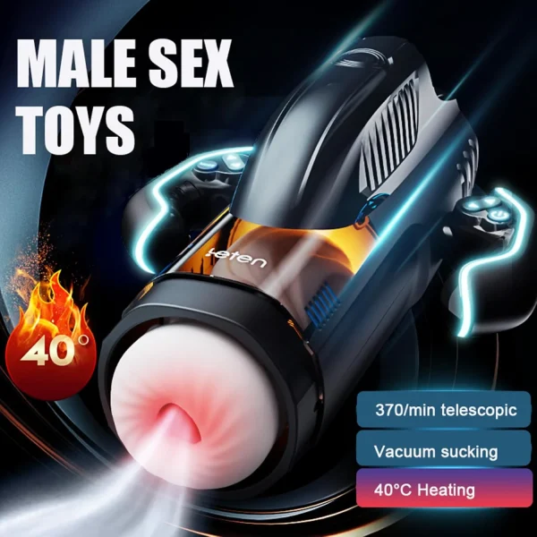 S96ab1e0df86e47e39c5b00e78dd506c5I Вакуумний мастурбатор Leten Dual Motion Pro with Heat
