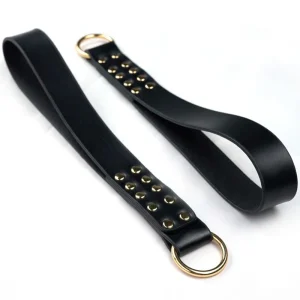 Sb775ea973a8744a0ba68ce8aac529385m Шкіряний БДСМ-батіг з кільцем Steel Ring Restraint