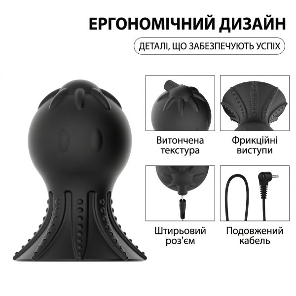Вакуумний БДСМ електростимулятор для сосків VELORIX Pulse