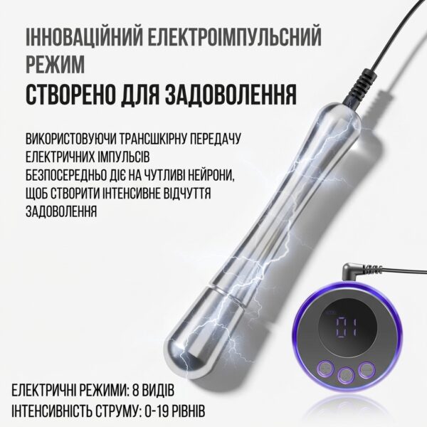 Електростимулятор простати та точки G з пультом DRAGONIX STEEL